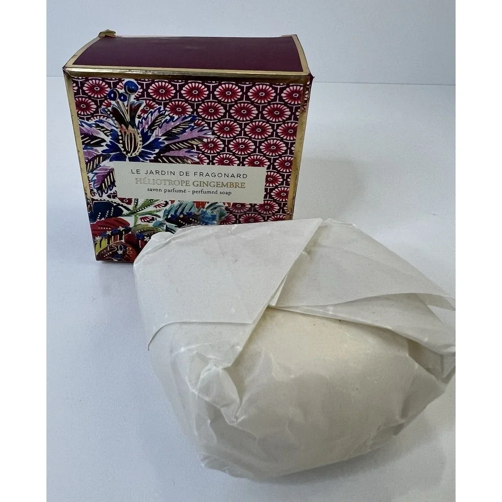 Le Jardin De Fragonard Heliotrope Gingembre Perfumed Soap & Dish Savon Parfume